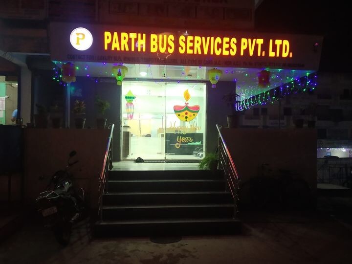parth bus services office front